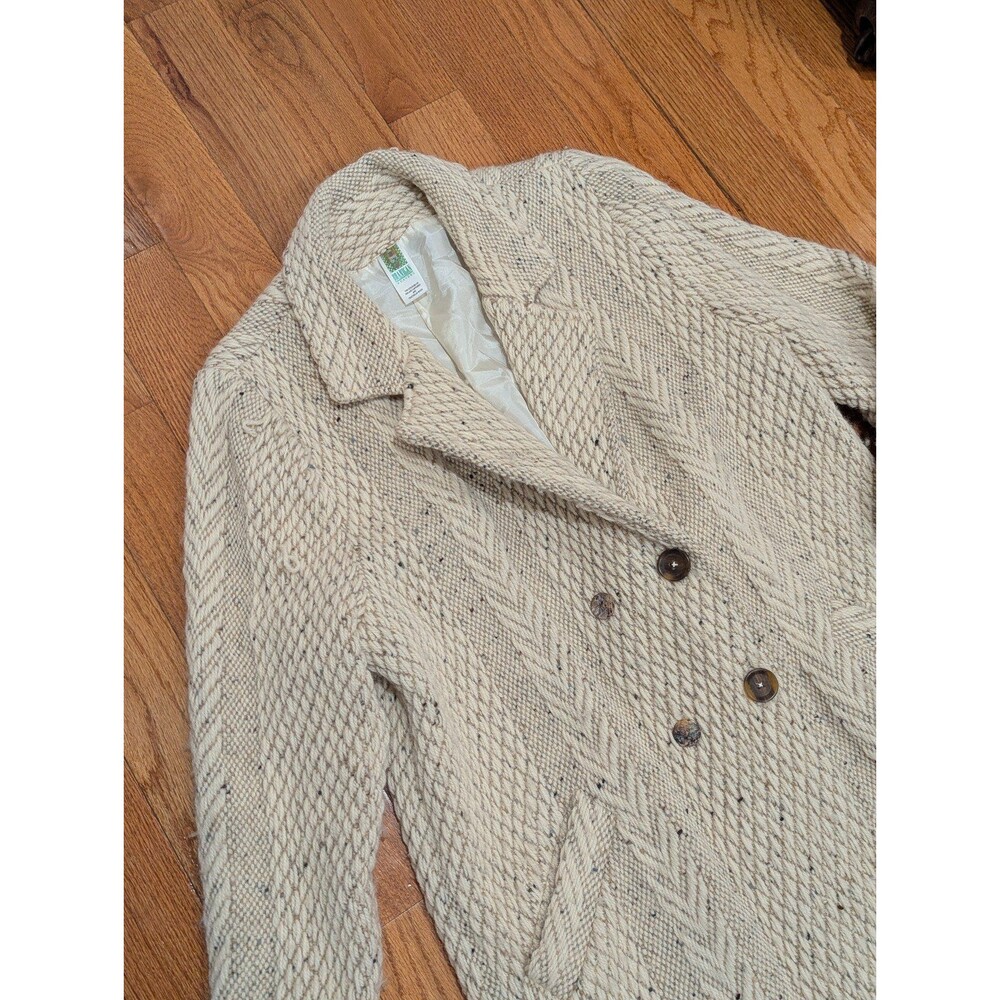 Vintage Irish Cottagecore Wool Duster Coat Old Money Whimsigoth Boho Chic Medium